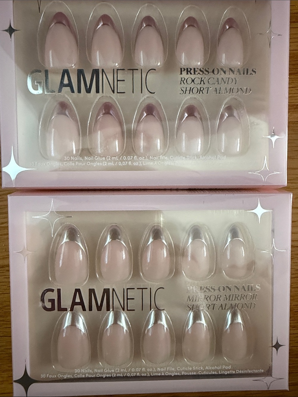 Glamnetic Short Almond Press-On Nails 2 sets
